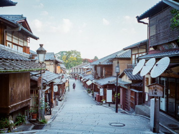 京都の町並みの写真
